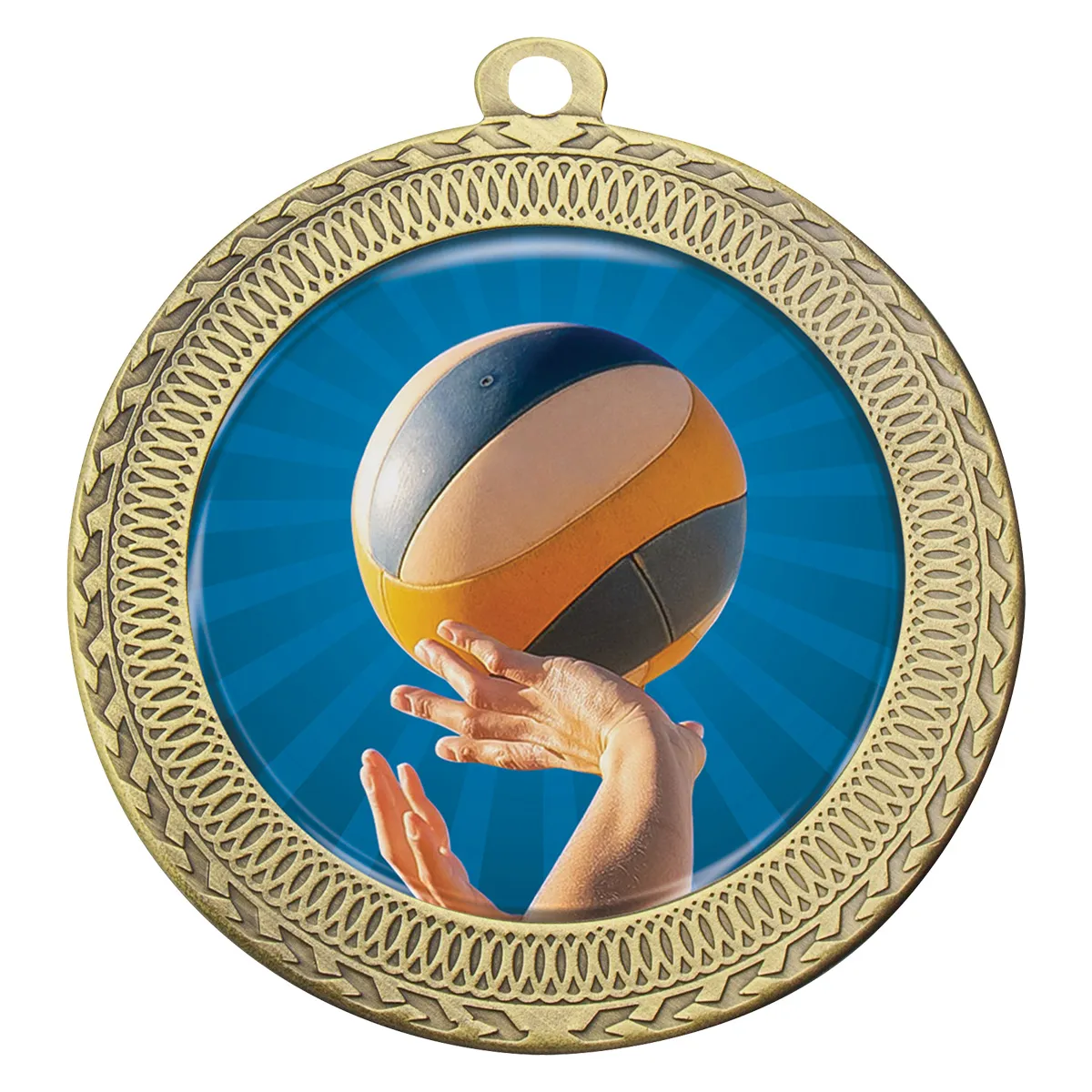 Gold ovation - volleyball with metal construction