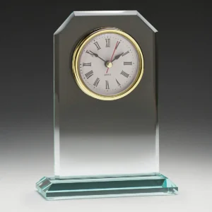 Oxford clock with glass construction