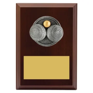 Walnut peak plaque bowls with timber construction