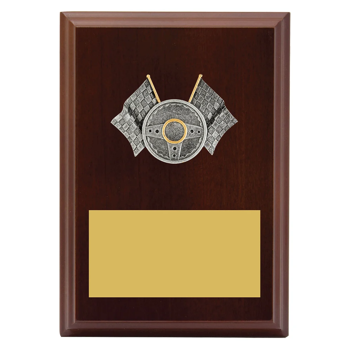 Walnut peak plaque motorsport with timber construction