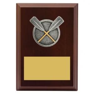 Walnut peak plaque rowing with timber construction
