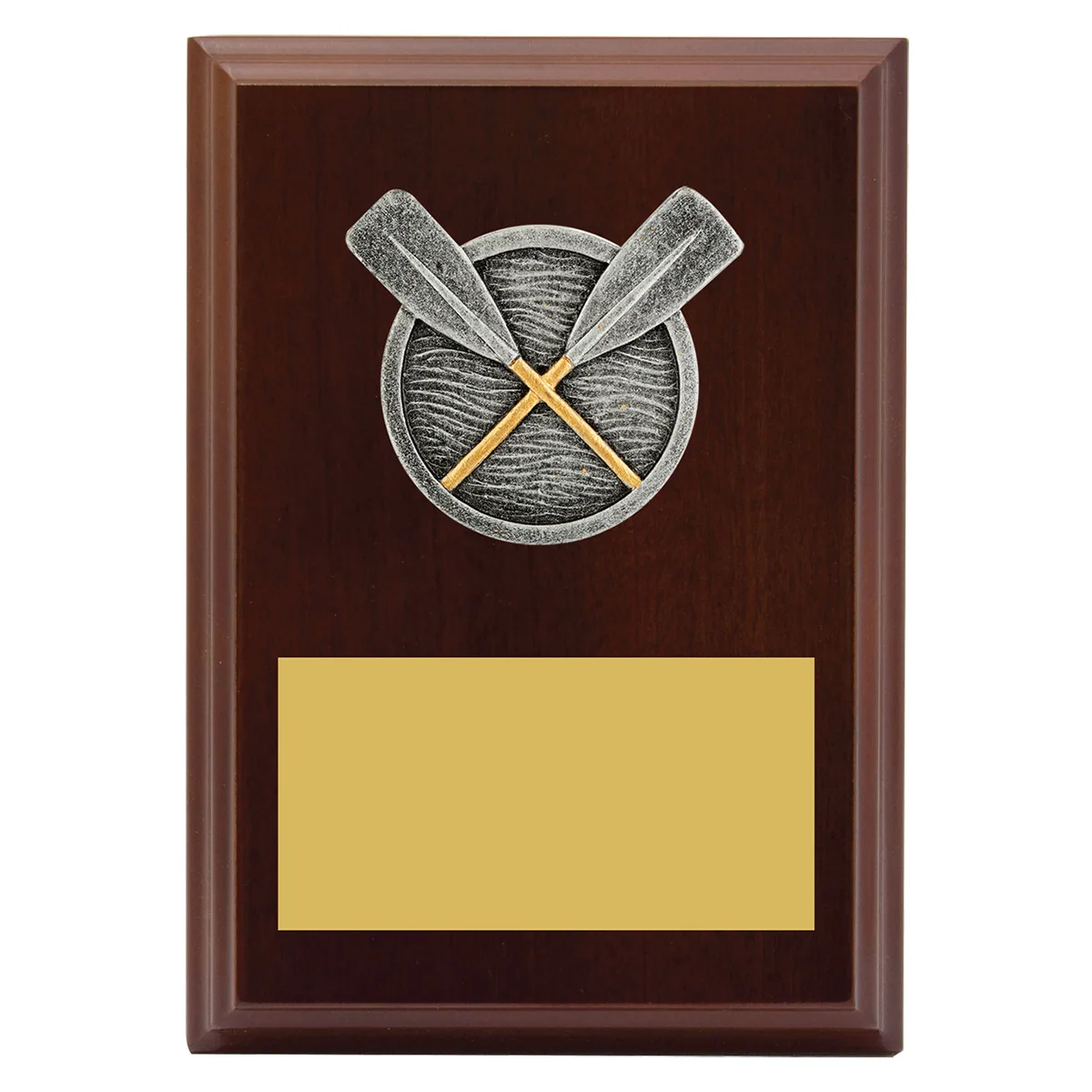 lpf473a-walnut Walnut peak plaque rowing with timber construction