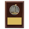 lpf496a-walnut Walnut peak plaque sailing with timber construction