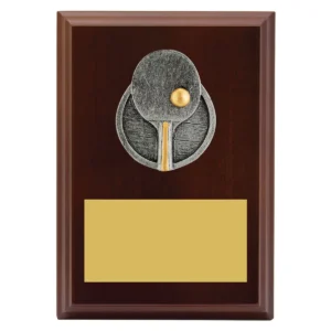 Walnut peak plaque table tennis with timber construction