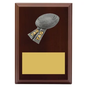 Walnut peak plaque tag with timber construction