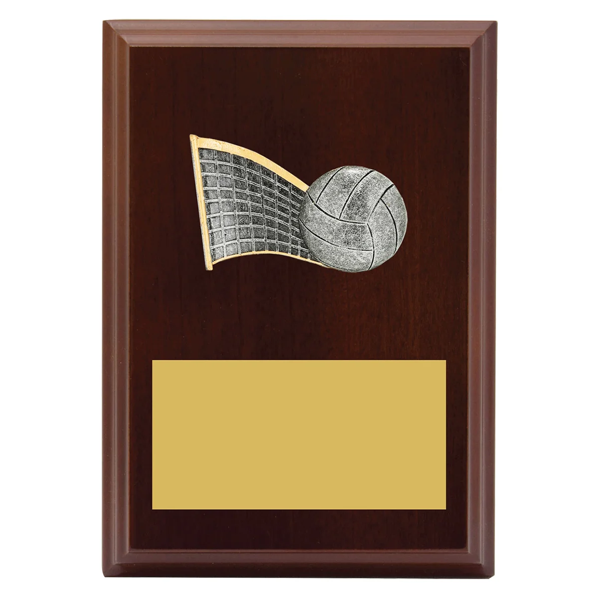 Walnut peak plaque volleyball with timber construction