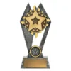 Silver peak - star with resin construction
