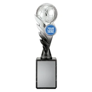 Black / silver pegasus crest - silver with plastic / marble construction