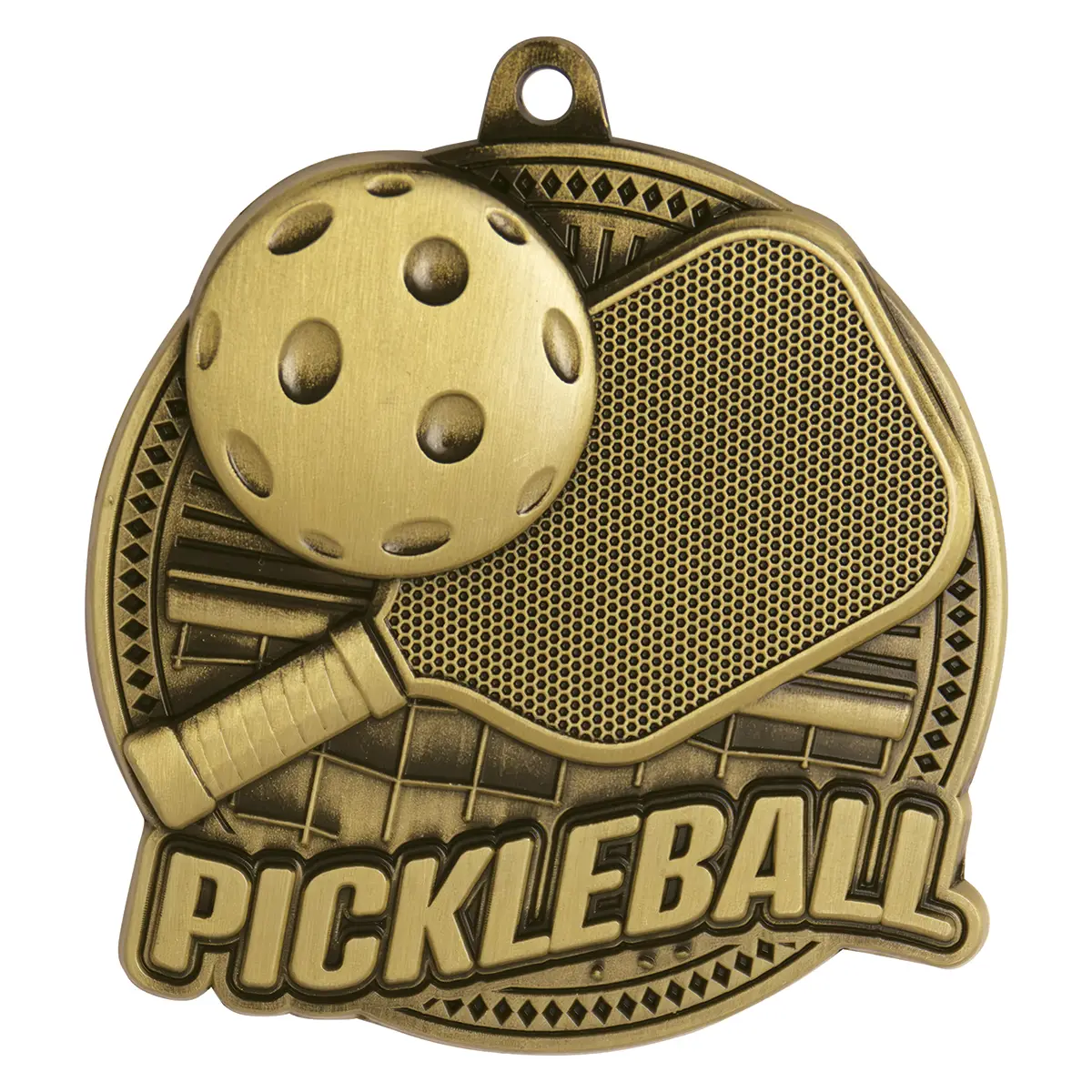 mp871g-gold Gold pickleball tempo with metal construction