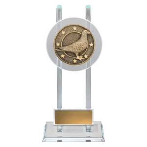Gold pigeon spartan glass with glass construction
