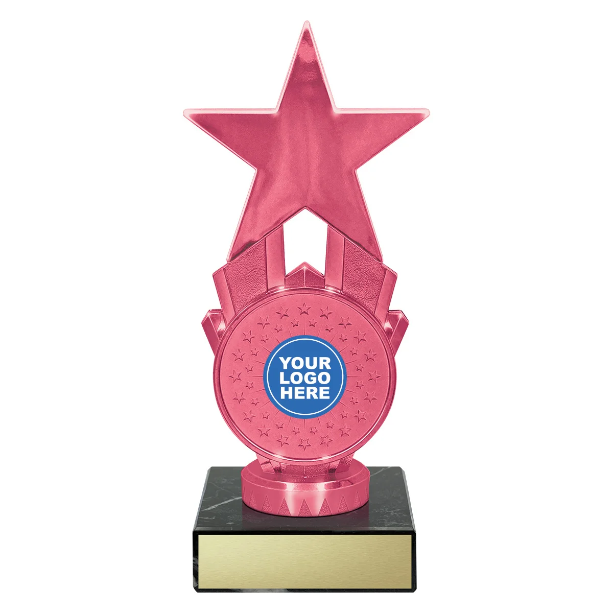 star01-pink Pink pink starling with plastic / marble construction