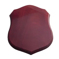 Dark cherry plaque with timber construction