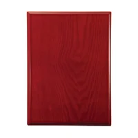 Dark cherry plaque with timber construction