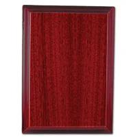 Dark cherry plaque with timber construction