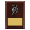 lpf441a-walnut Walnut plaque - male batting with timber construction