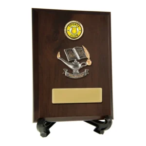 Cherry / silver plaque with knowledge trim with timber / resin construction