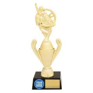 Gold podium go kart with plastic construction