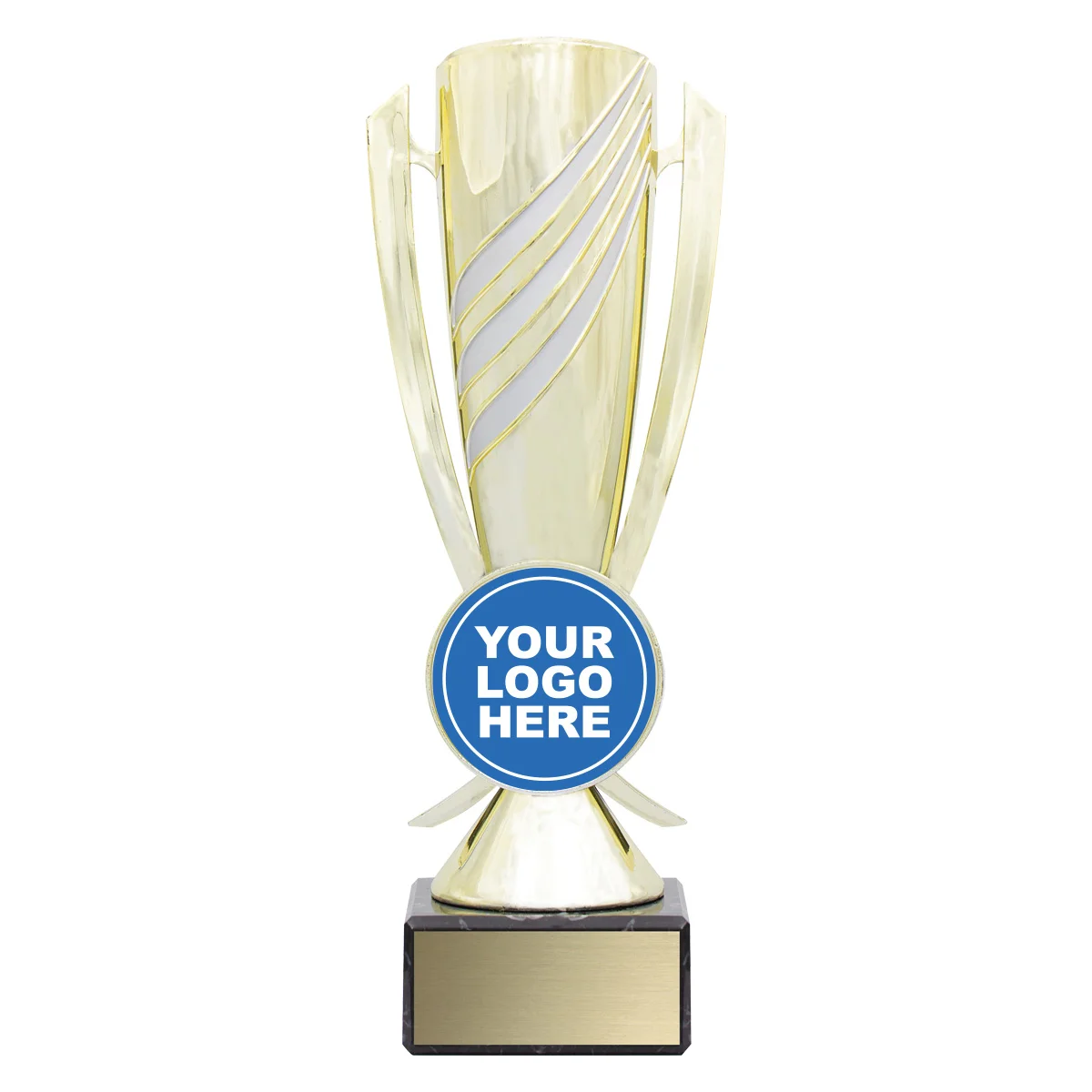 cup04a-gold Gold power cups with plastic / marble construction