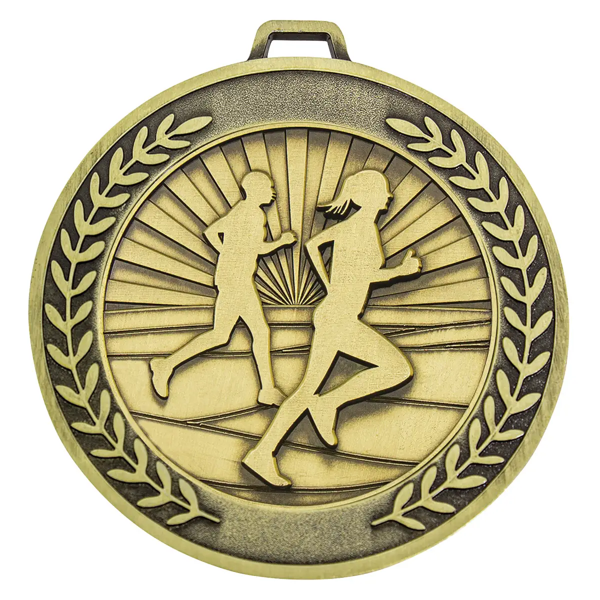 mmj525g-gold Gold prestige medal cross country with metal construction