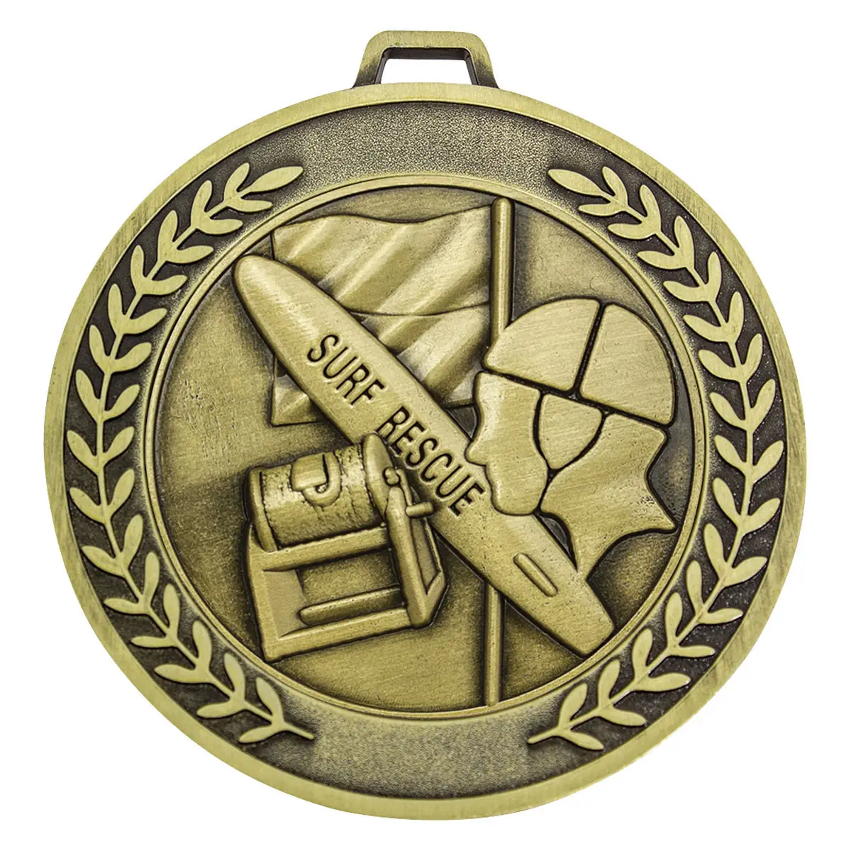 mmj558g-gold Gold prestige medal lifesaving with metal construction