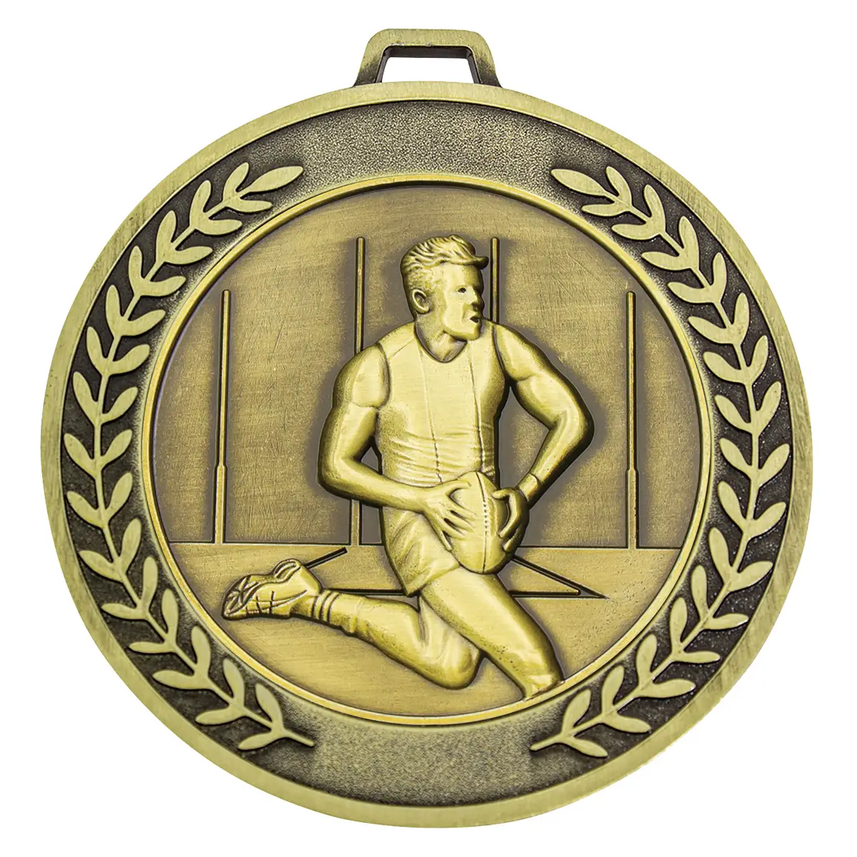 mmj586g-gold Gold prestige medal male with metal construction