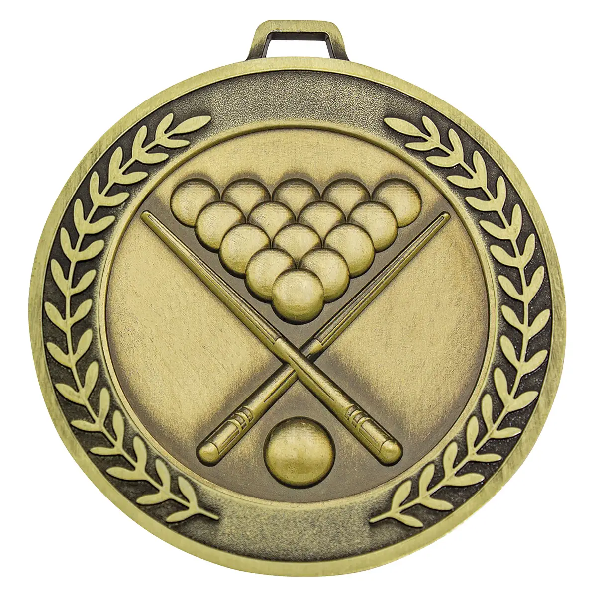 mmj529g-gold Gold prestige medal pool with metal construction