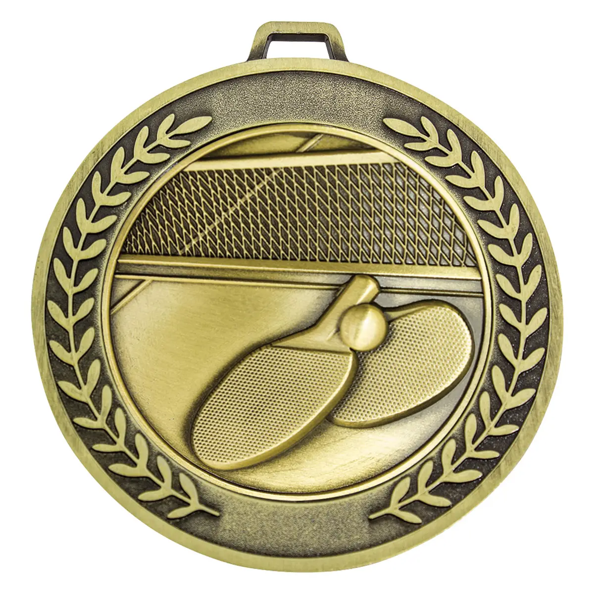 mmj566g-gold Gold prestige medal table tennis with metal construction