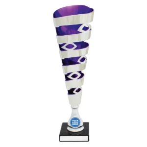 Purple purple mega spiral with plastic / marble construction