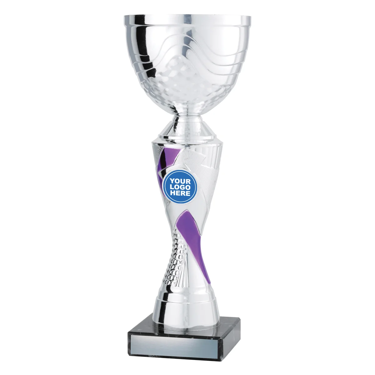 cup209a-purple Purple purple trident with plastic / metal / marble construction