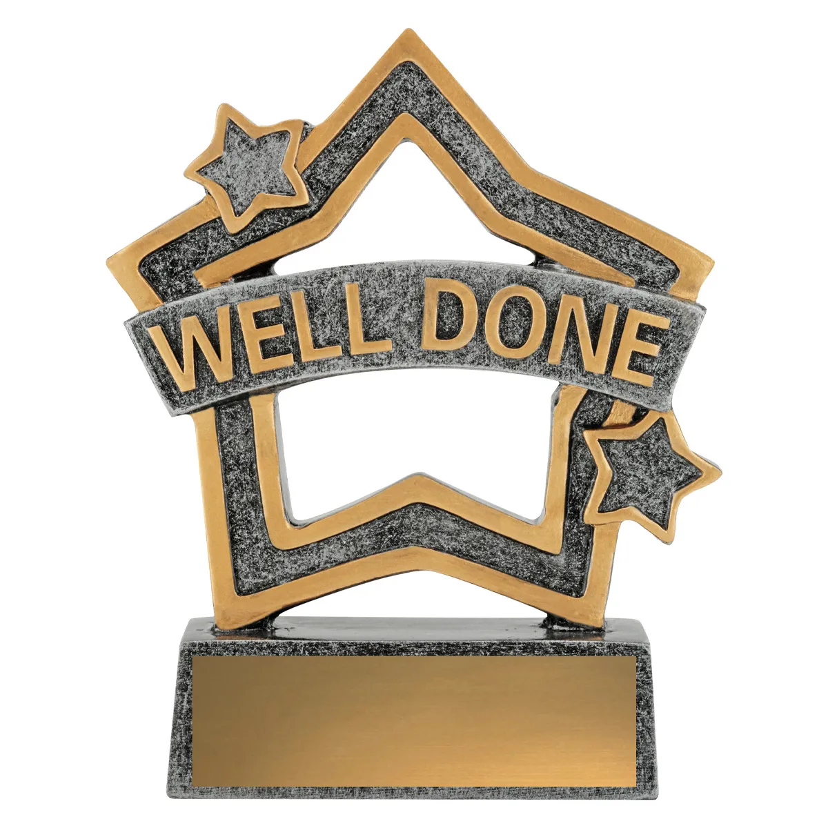 Silver rally mini star - well done with resin construction