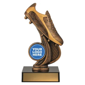 Gold rapture boot with plastic / timber construction