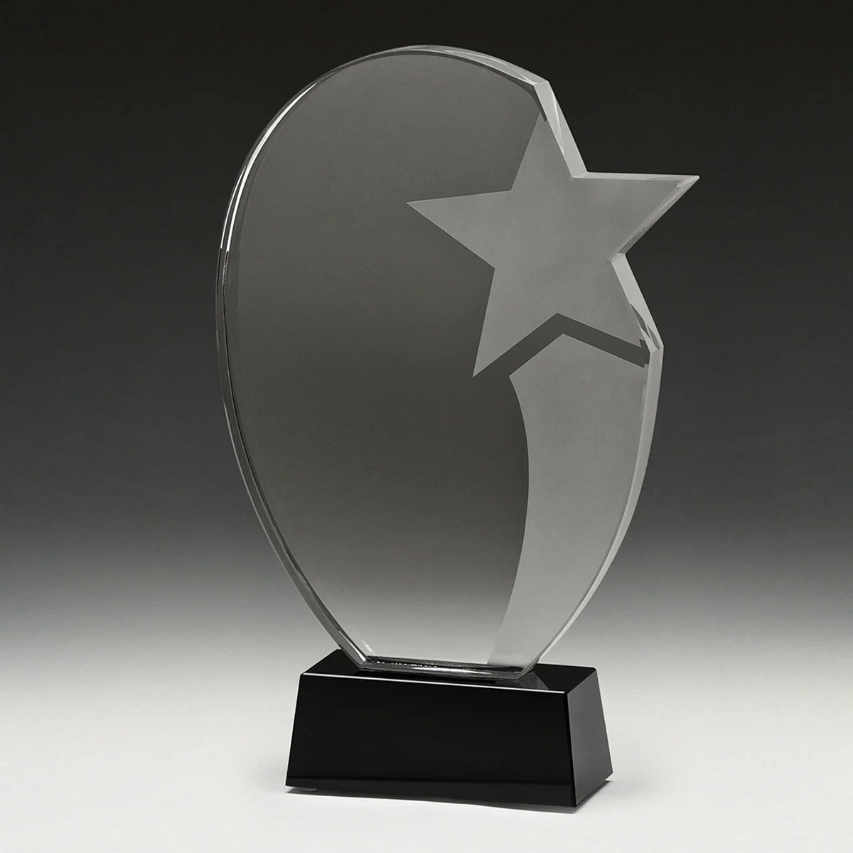 cc026-grey-bg Recognition star with crystal construction