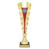 rl523b-red Red red gauntlet with plastic / marble construction