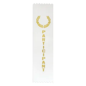 White ribbon - participant with ribbon construction