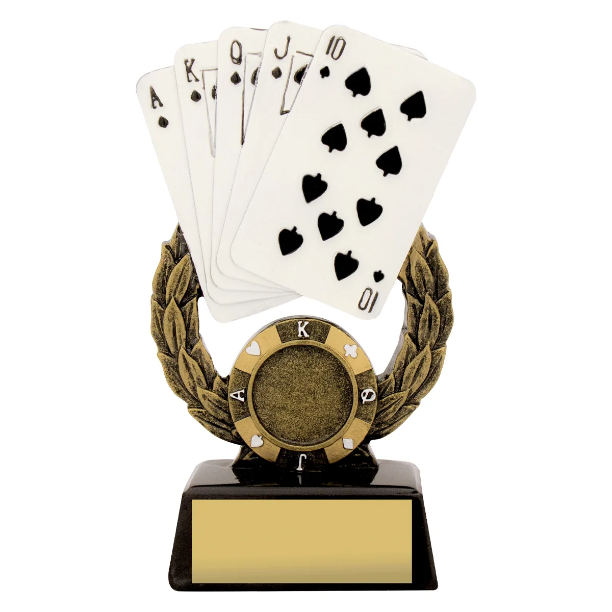 a897a-gold Gold royal flush with resin construction