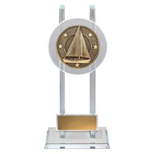 Gold sailing spartan glass with glass construction
