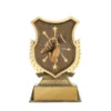 20aa-ss48gs-bronze Bronze shield stand-public speaking with plastic construction