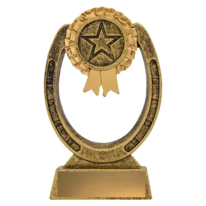 Gold shoe & rosette with resin construction