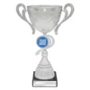 cup182a-silver Silver showcase cup with plastic / metal / marble construction