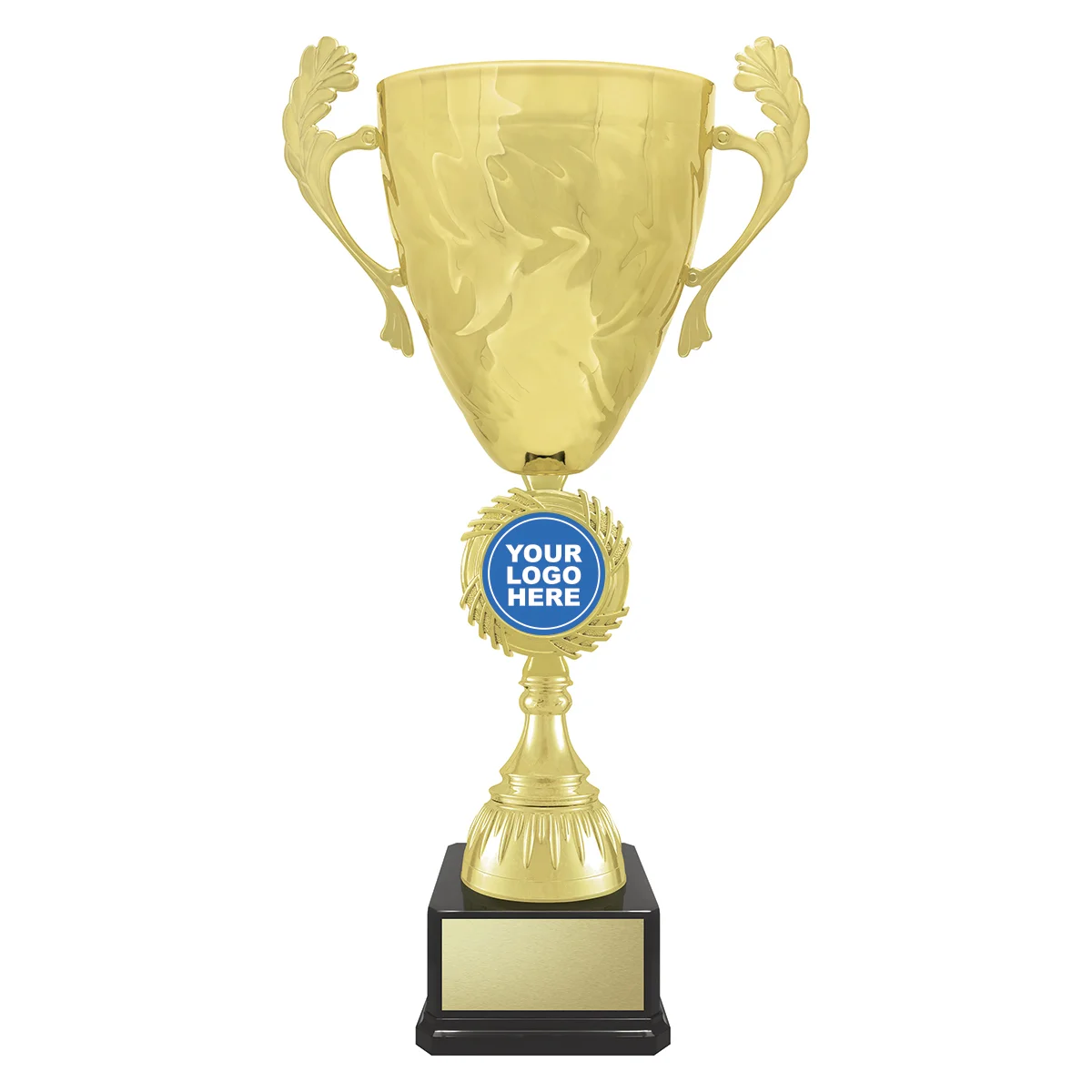 cup166b-gold Gold showdown cup with plastic / metal construction