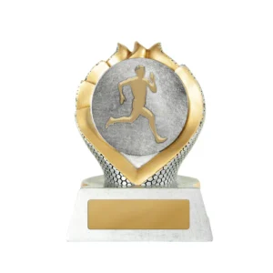 Silver / gold sierra tower-lifesaving male with resin construction