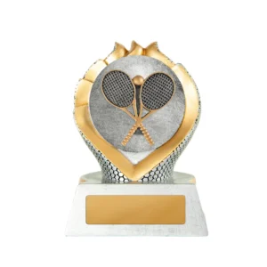 Silver / gold sierra tower-tennis with resin construction