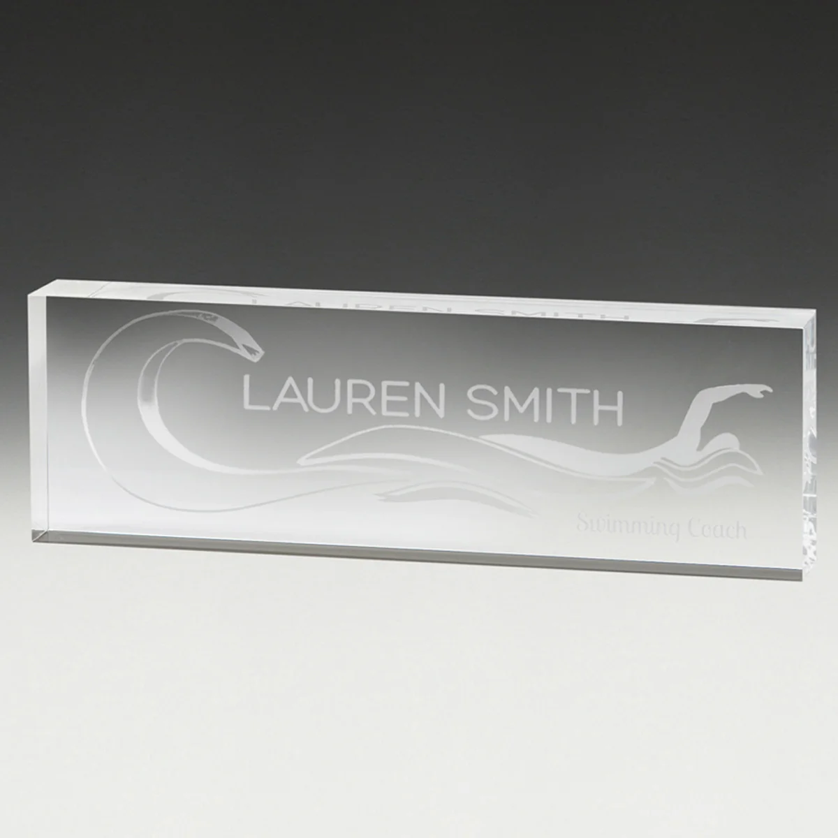 Sign bar acrylic with acrylic construction