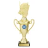 Gold signal cup trophy with plastic / marble construction