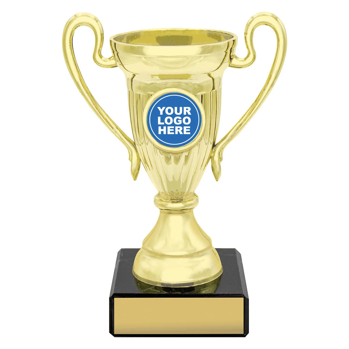 f556b-gold Gold signal cups with plastic / marble construction