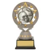 ft255a-silver Silver silver american football torch with plastic construction