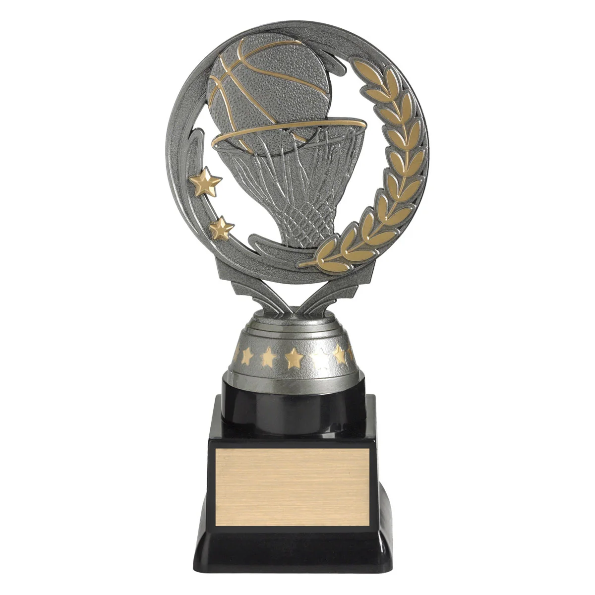 ft260c-silver Silver silver basketball torch with plastic construction