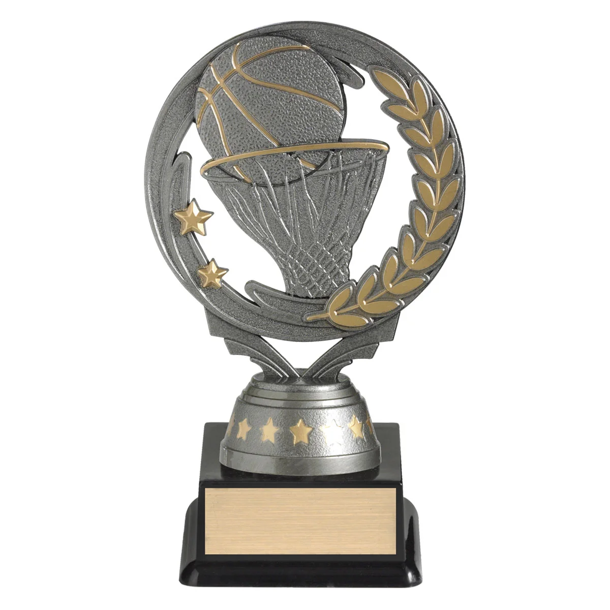 ft260a-silver Silver silver basketball torch with plastic construction