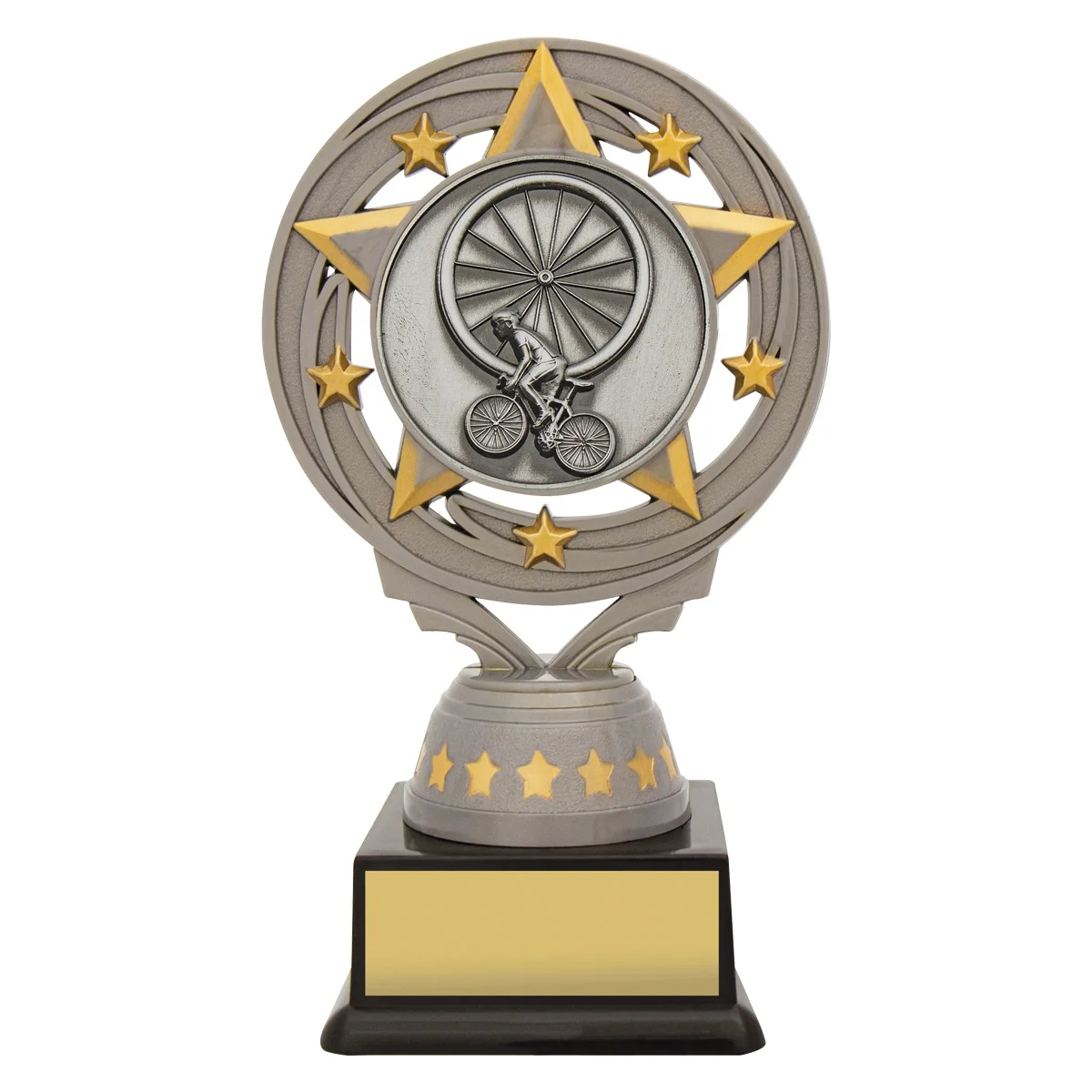 ft264a-silver Silver silver cycling torch with plastic construction