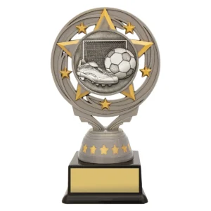 Silver silver football torch with plastic construction